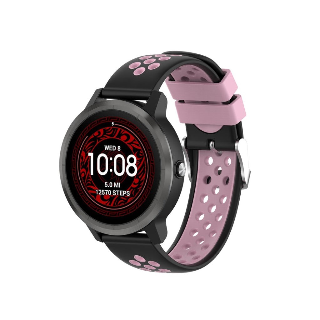 Meget smuk Garmin Vivoactive 3 Silikone Rem - Pink#serie_7