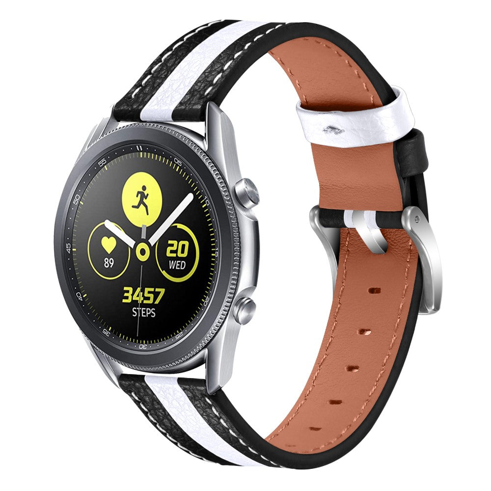  Garmin Vivoactive 3 / Garmin Vivoactive 3 Music Ægte læder Rem - Hvid#serie_1