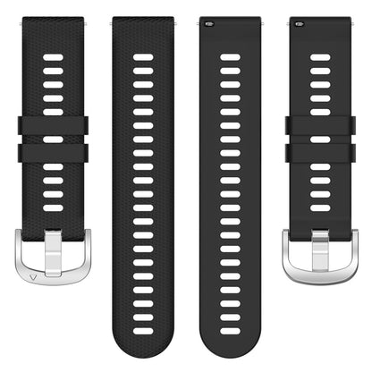 Vildt Skøn Silikone Universal Rem passer til Garmin Smartwatch - Sort#serie_1