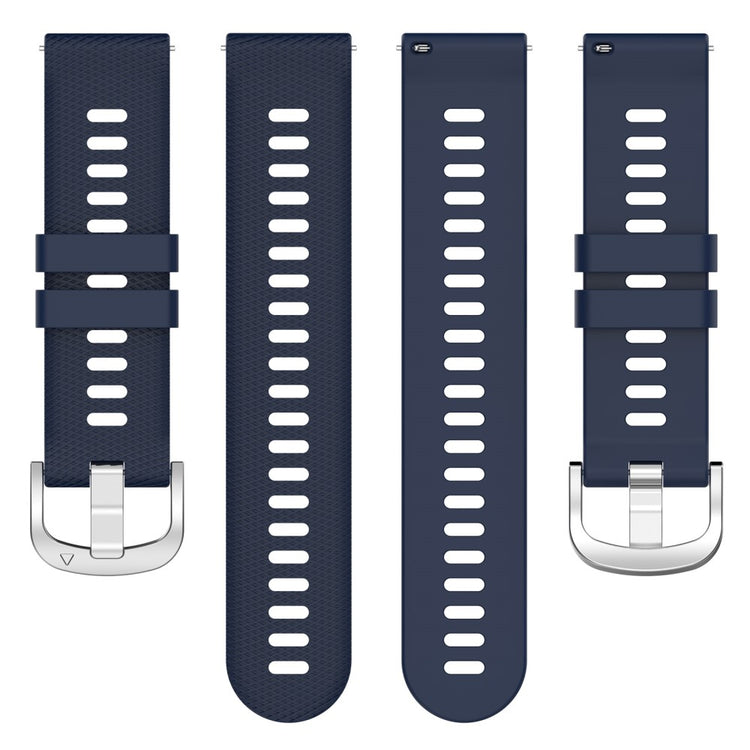 Vildt Skøn Silikone Universal Rem passer til Garmin Smartwatch - Blå#serie_12