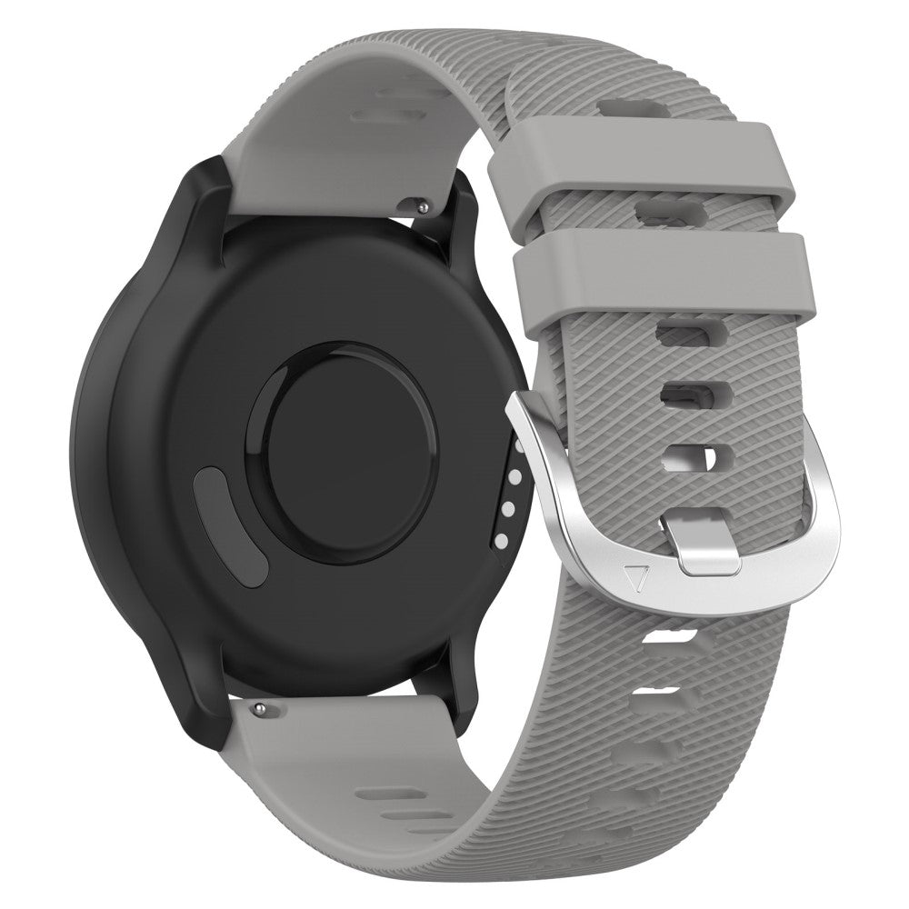 Vildt Skøn Silikone Universal Rem passer til Garmin Smartwatch - Sølv#serie_3