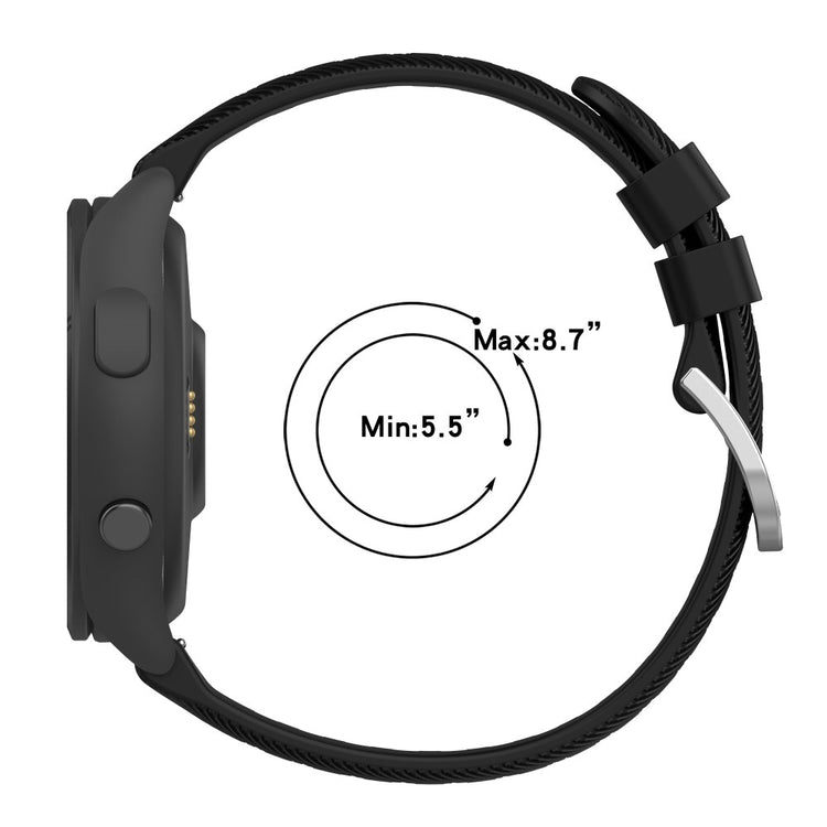 Meget Elegant Silikone Rem passer til Garmin Forerunner 265 - Blå#serie_3