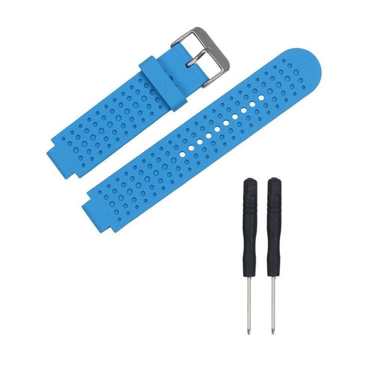 Mega fed Garmin Forerunner 25 Large Silikone Rem - Blå#serie_1
