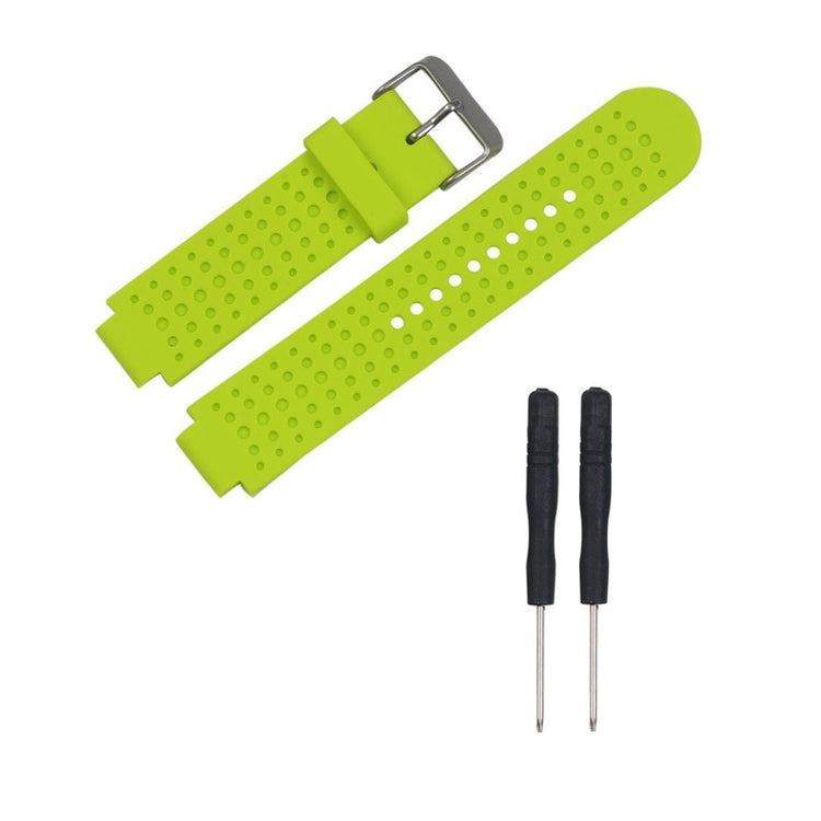 Mega fed Garmin Forerunner 25 Large Silikone Rem - Grøn#serie_3
