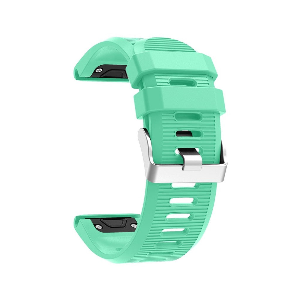 Tidsløst Garmin Fenix 5X Plus Silikone Rem - Grøn#serie_3