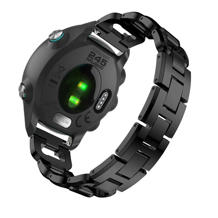 Helt vildt flot Garmin Forerunner 245 Metal og Rhinsten Rem - Sort#serie_1