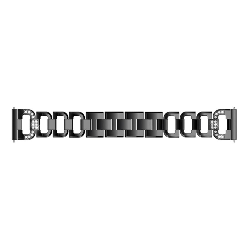 Helt vildt flot Garmin Forerunner 245 Metal og Rhinsten Rem - Sort#serie_1