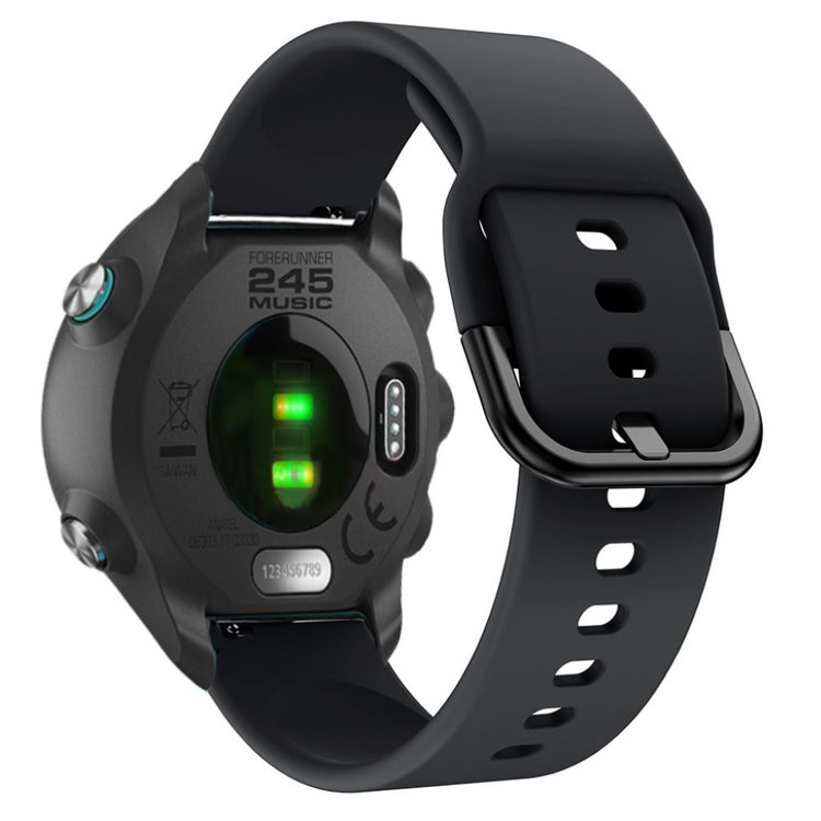 Rigtigt nydelig Garmin Forerunner 245 Silikone Rem - Sort#serie_1