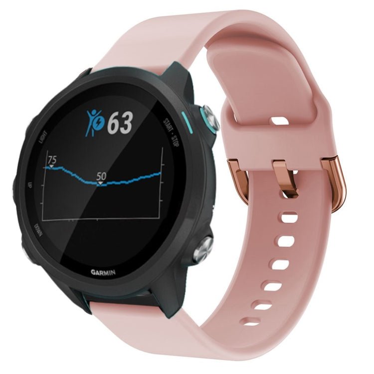 Rigtigt nydelig Garmin Forerunner 245 Silikone Rem - Pink#serie_4