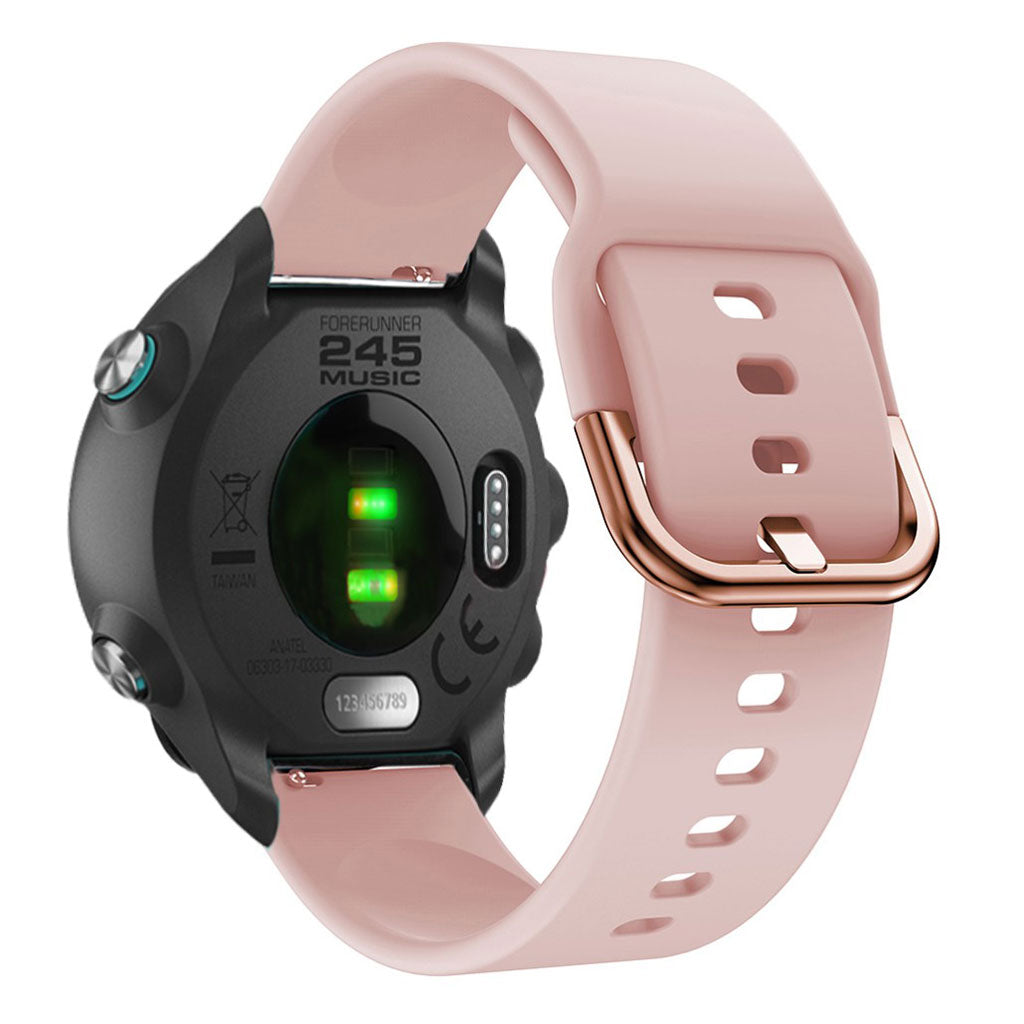 Rigtigt nydelig Garmin Forerunner 245 Silikone Rem - Pink#serie_4