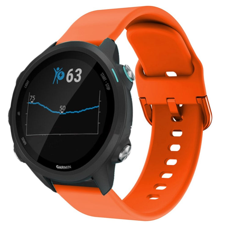 Rigtigt nydelig Garmin Forerunner 245 Silikone Rem - Orange#serie_5