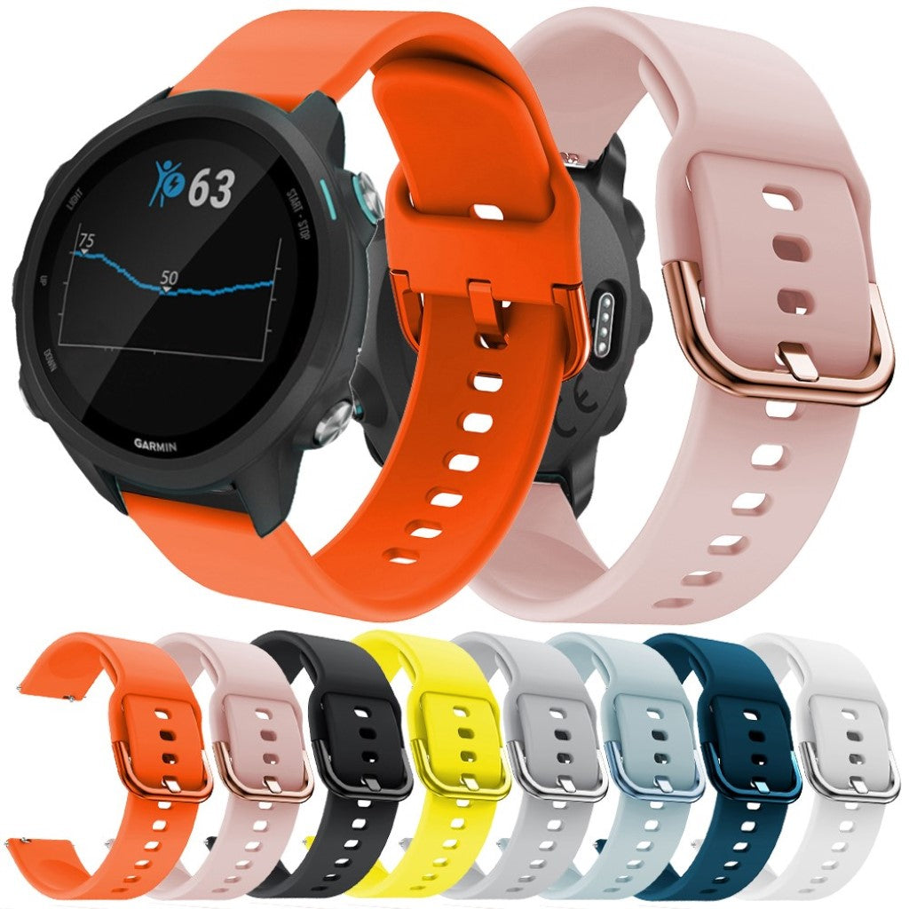 Rigtigt nydelig Garmin Forerunner 245 Silikone Rem - Orange#serie_5