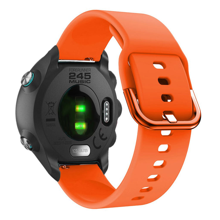 Rigtigt nydelig Garmin Forerunner 245 Silikone Rem - Orange#serie_5