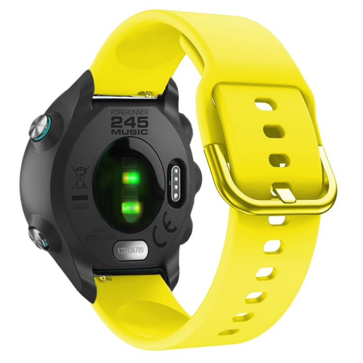 Rigtigt nydelig Garmin Forerunner 245 Silikone Rem - Gul#serie_6