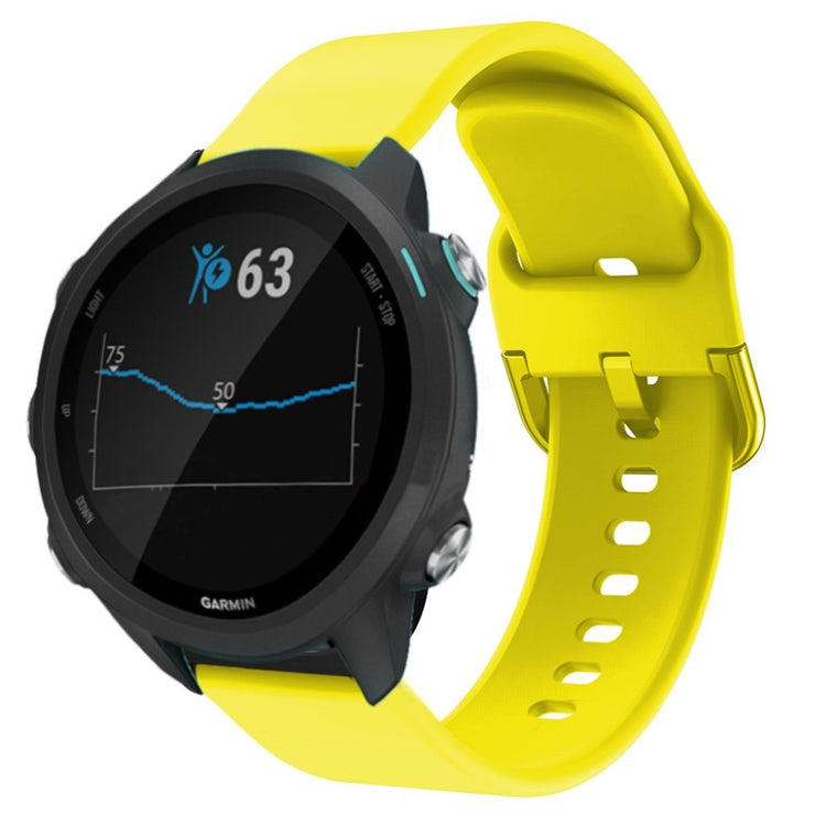 Rigtigt nydelig Garmin Forerunner 245 Silikone Rem - Gul#serie_6