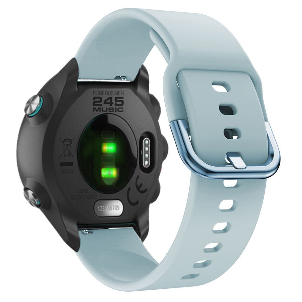 Rigtigt nydelig Garmin Forerunner 245 Silikone Rem - Blå#serie_7