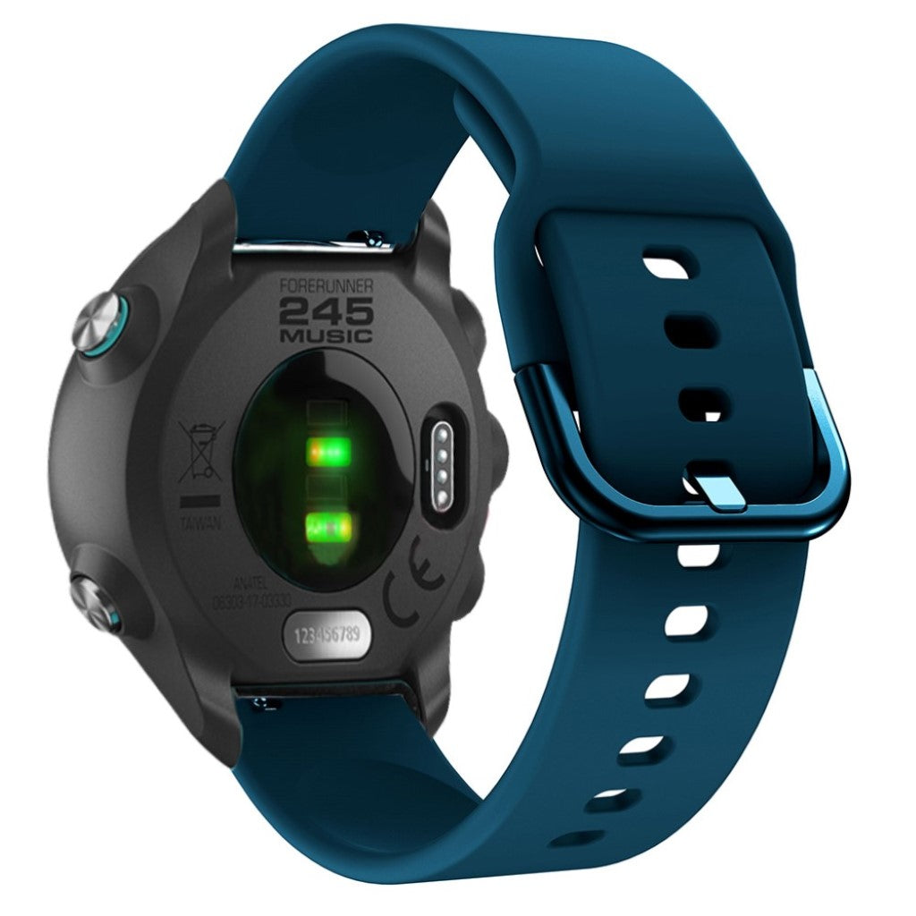 Rigtigt nydelig Garmin Forerunner 245 Silikone Rem - Blå#serie_8