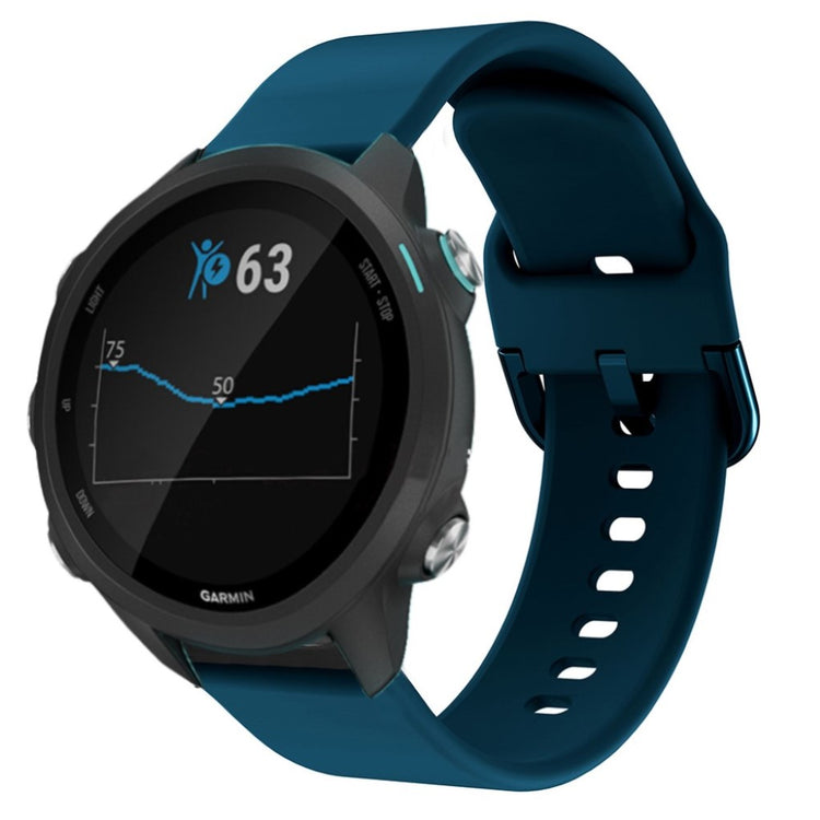 Rigtigt nydelig Garmin Forerunner 245 Silikone Rem - Blå#serie_8