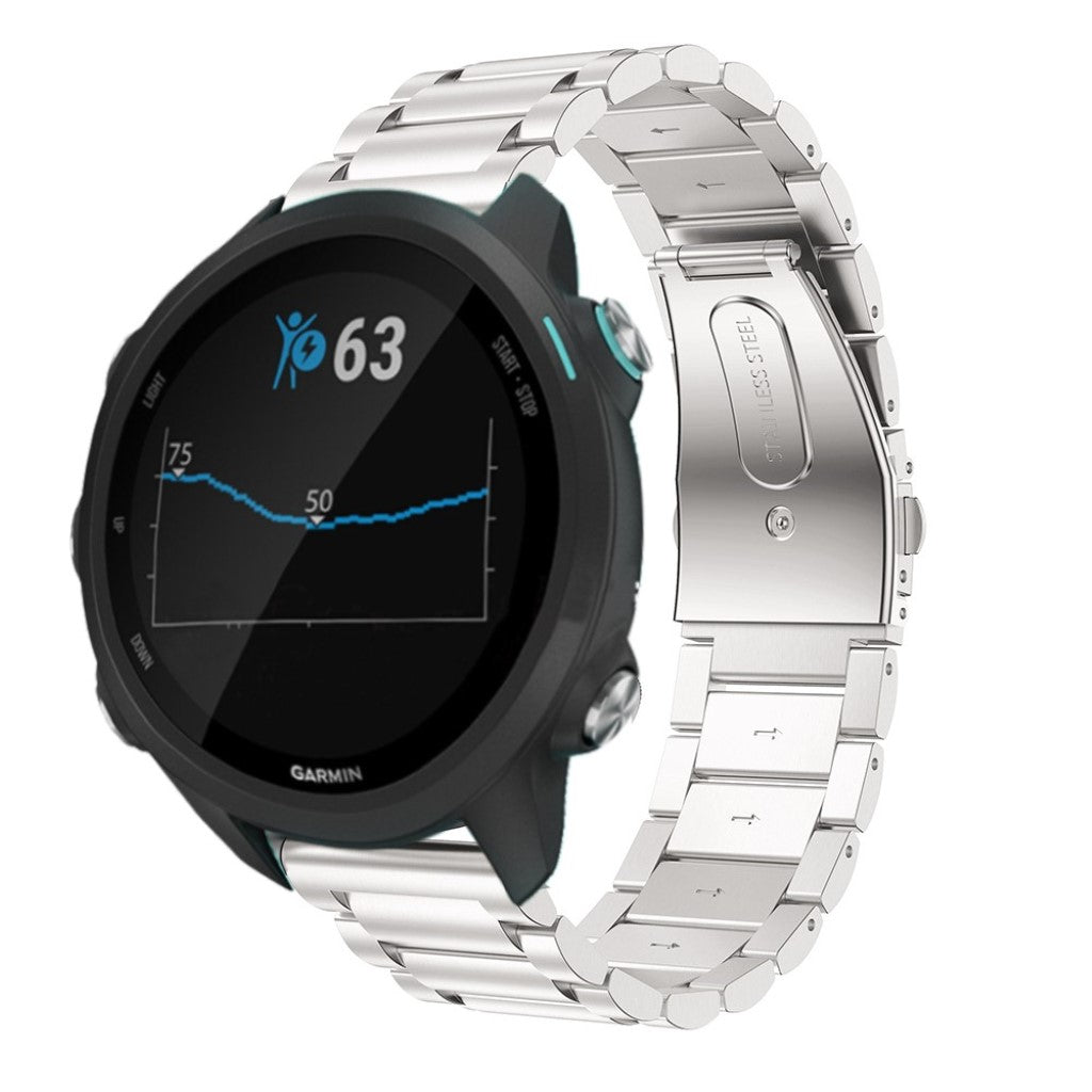 Super flot Garmin Forerunner 245 Metal Rem - Sølv#serie_6