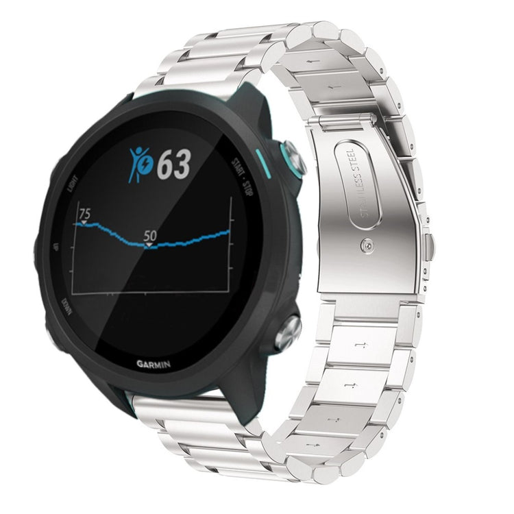Super flot Garmin Forerunner 245 Metal Rem - Sølv#serie_6