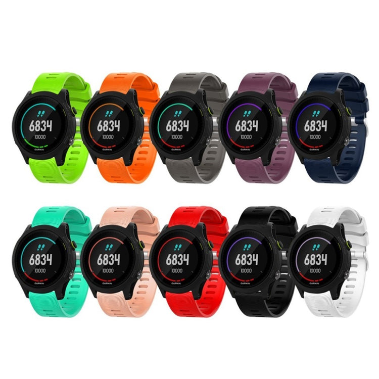 Vildt elegant Garmin Forerunner 245 Silikone Rem - Sort#serie_1