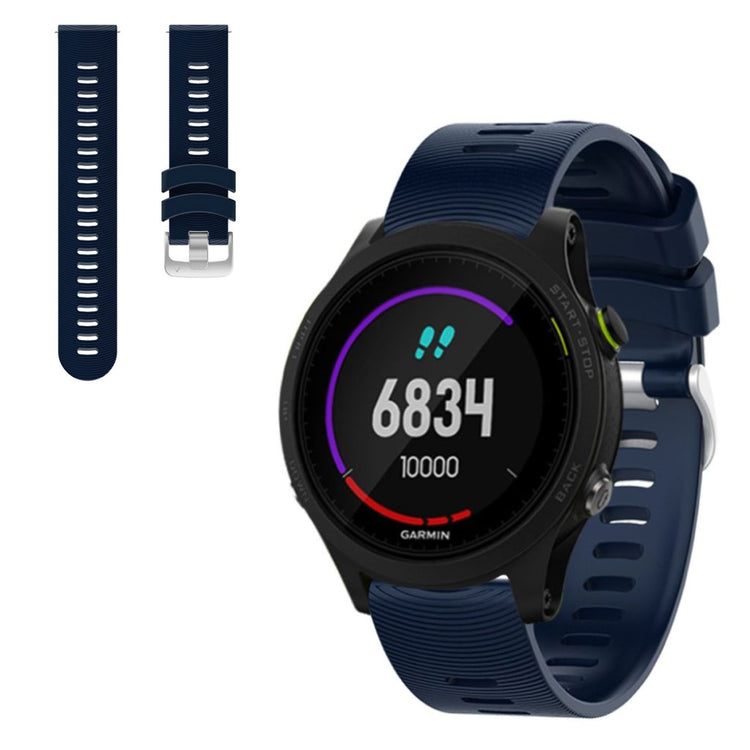 Vildt elegant Garmin Forerunner 245 Silikone Rem - Blå#serie_10