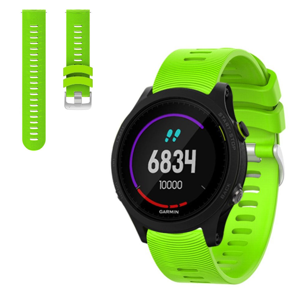 Vildt elegant Garmin Forerunner 245 Silikone Rem - Grøn#serie_2