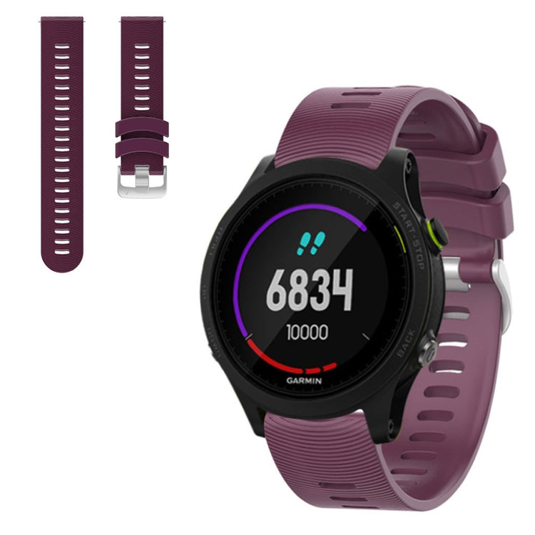 Vildt elegant Garmin Forerunner 245 Silikone Rem - Lilla#serie_4