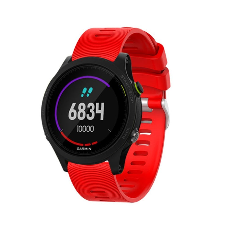 Vildt elegant Garmin Forerunner 245 Silikone Rem - Rød#serie_5