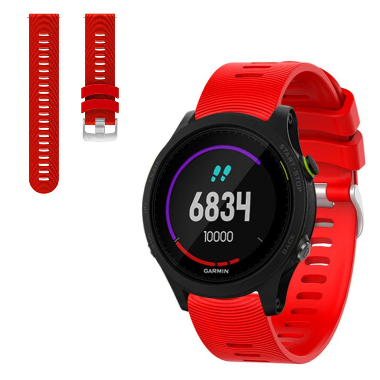 Vildt elegant Garmin Forerunner 245 Silikone Rem - Rød#serie_5