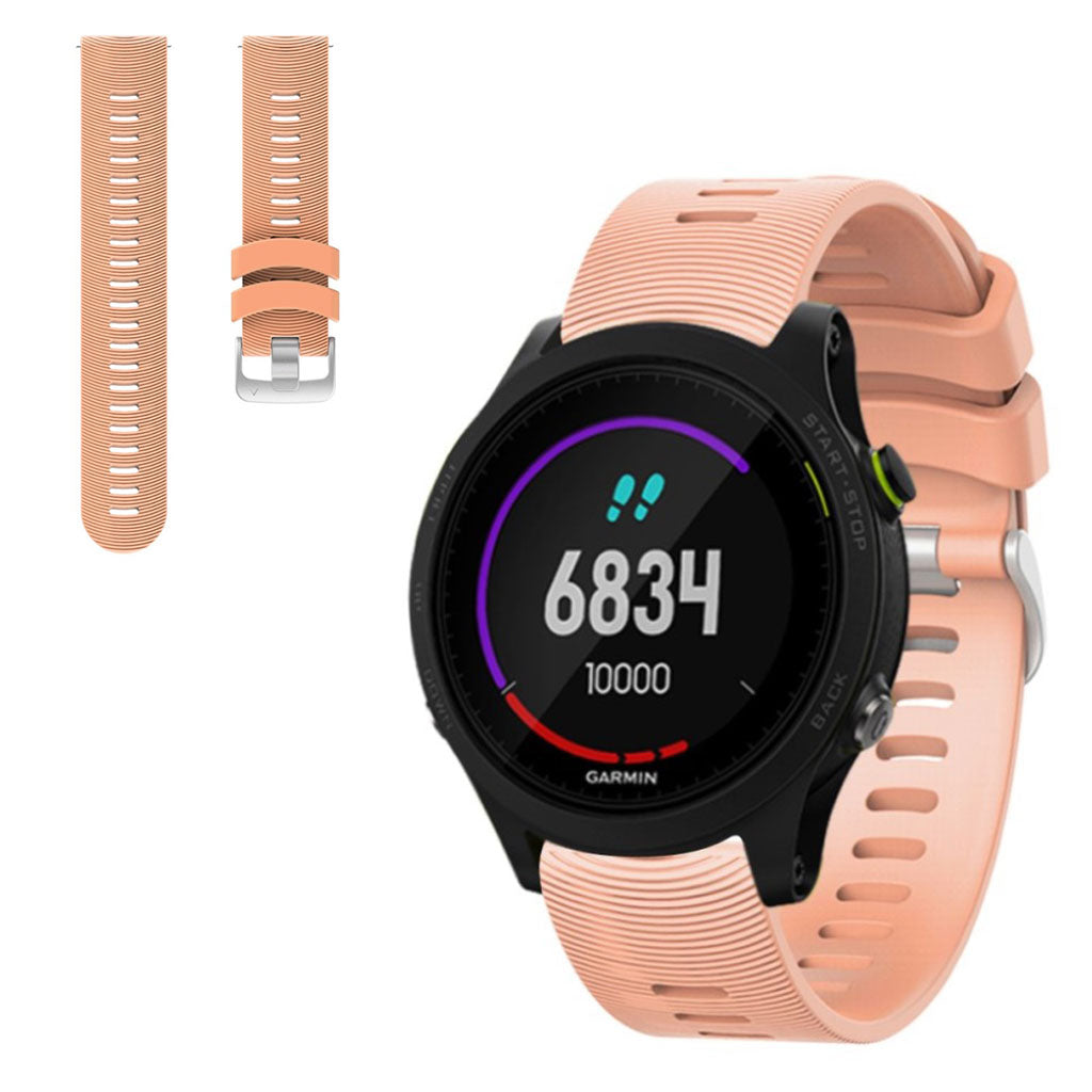 Vildt elegant Garmin Forerunner 245 Silikone Rem - Pink#serie_6