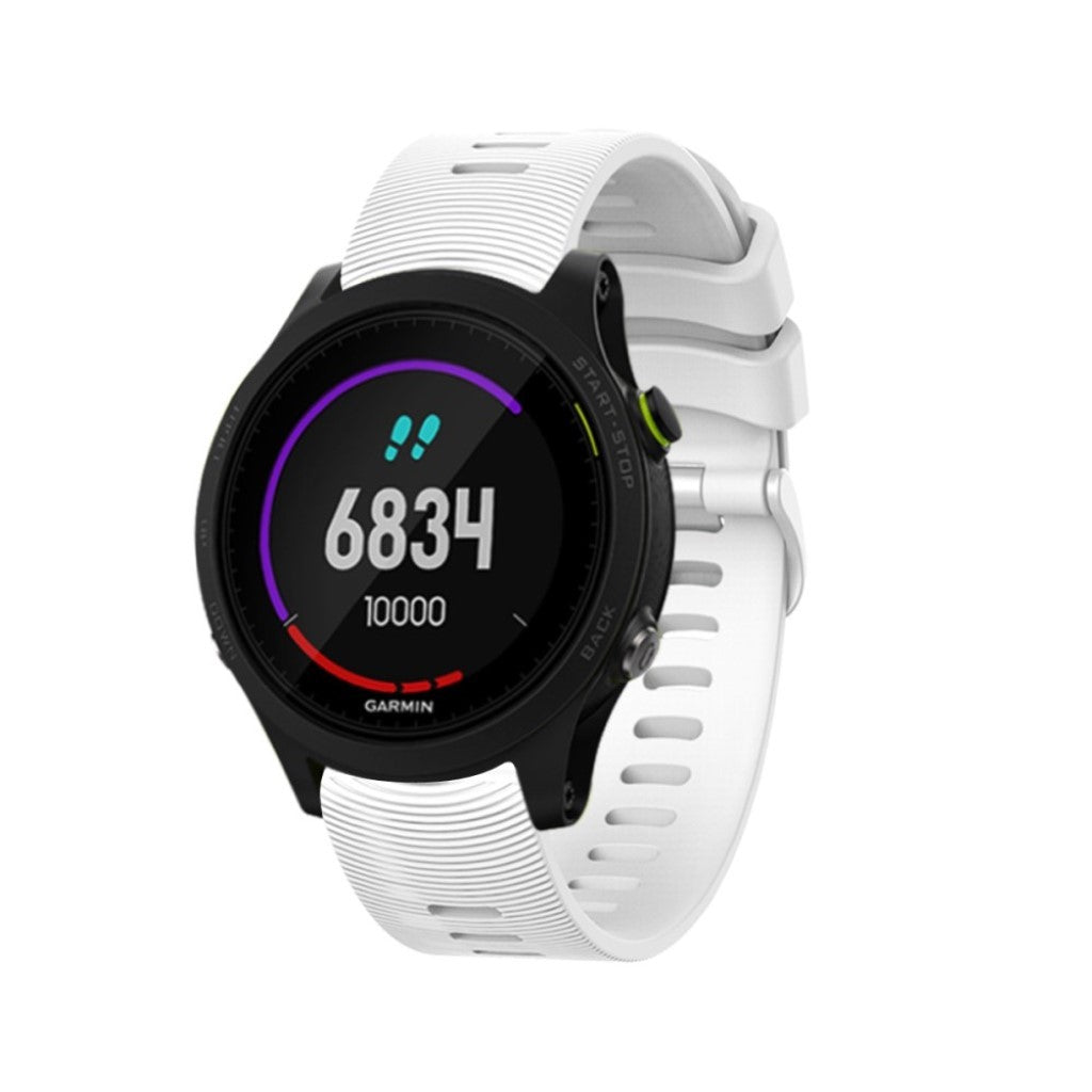 Vildt elegant Garmin Forerunner 245 Silikone Rem - Hvid#serie_7