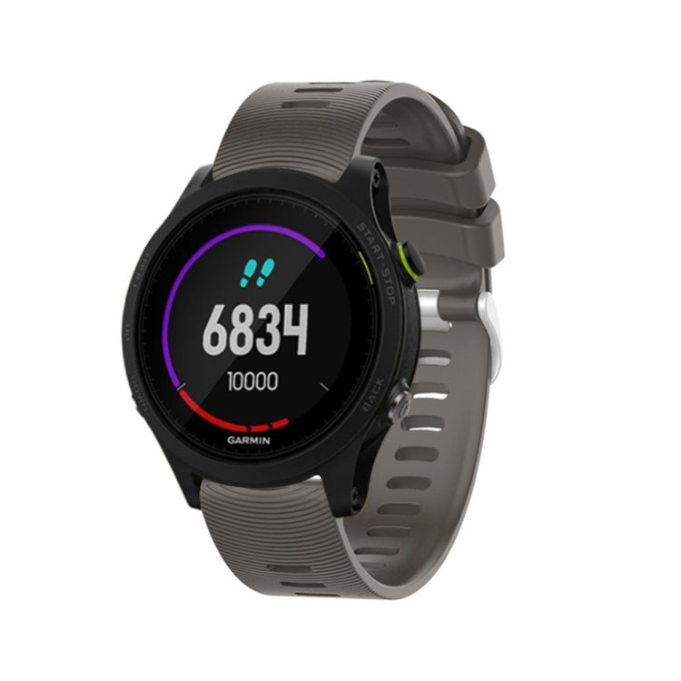 Vildt elegant Garmin Forerunner 245 Silikone Rem - Sølv#serie_9
