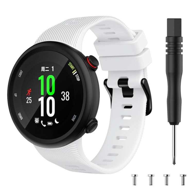 Sejt Garmin Forerunner 45S Silikone Rem - Hvid#serie_2
