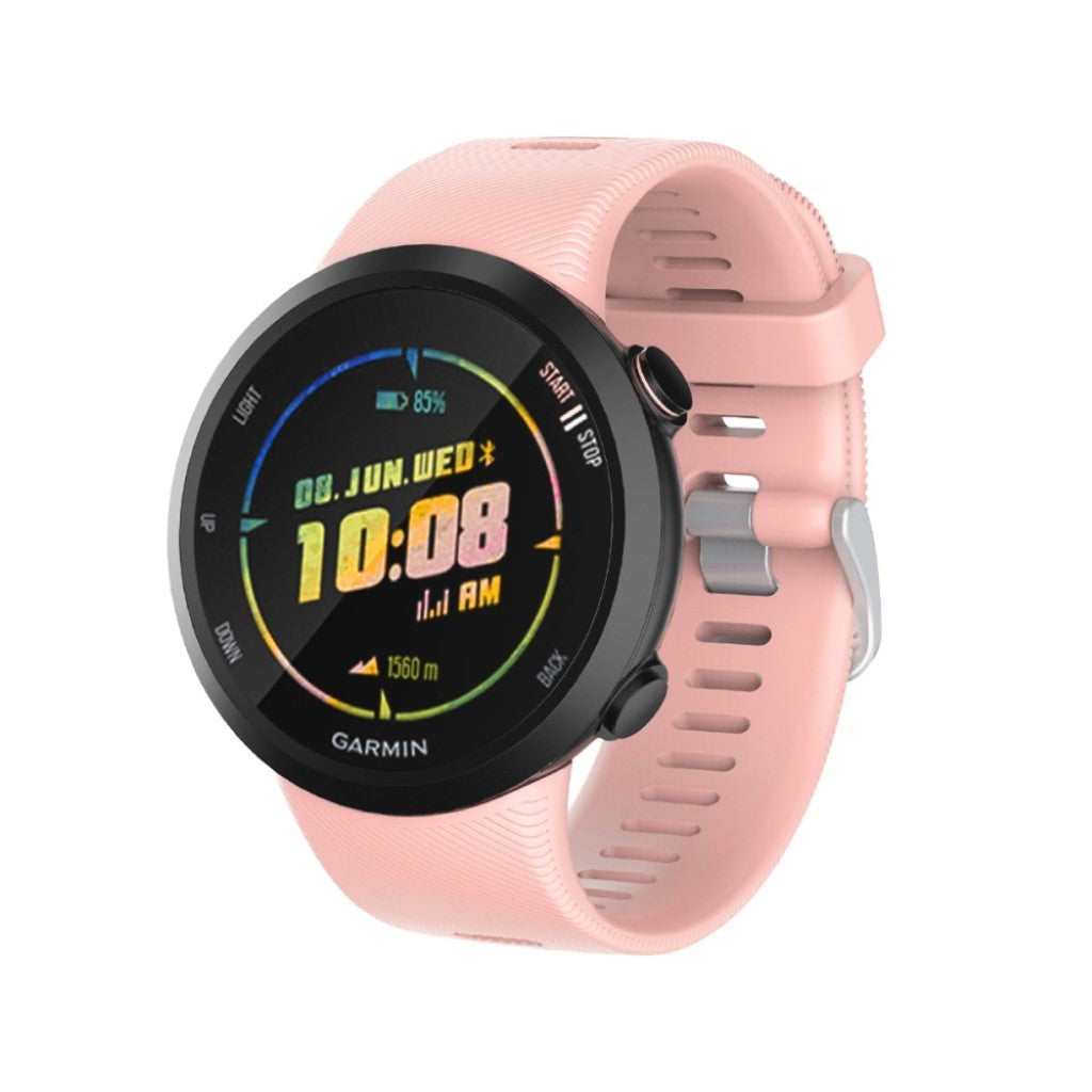 Meget komfortabel Garmin Forerunner 45 Silikone Rem - Pink#serie_10