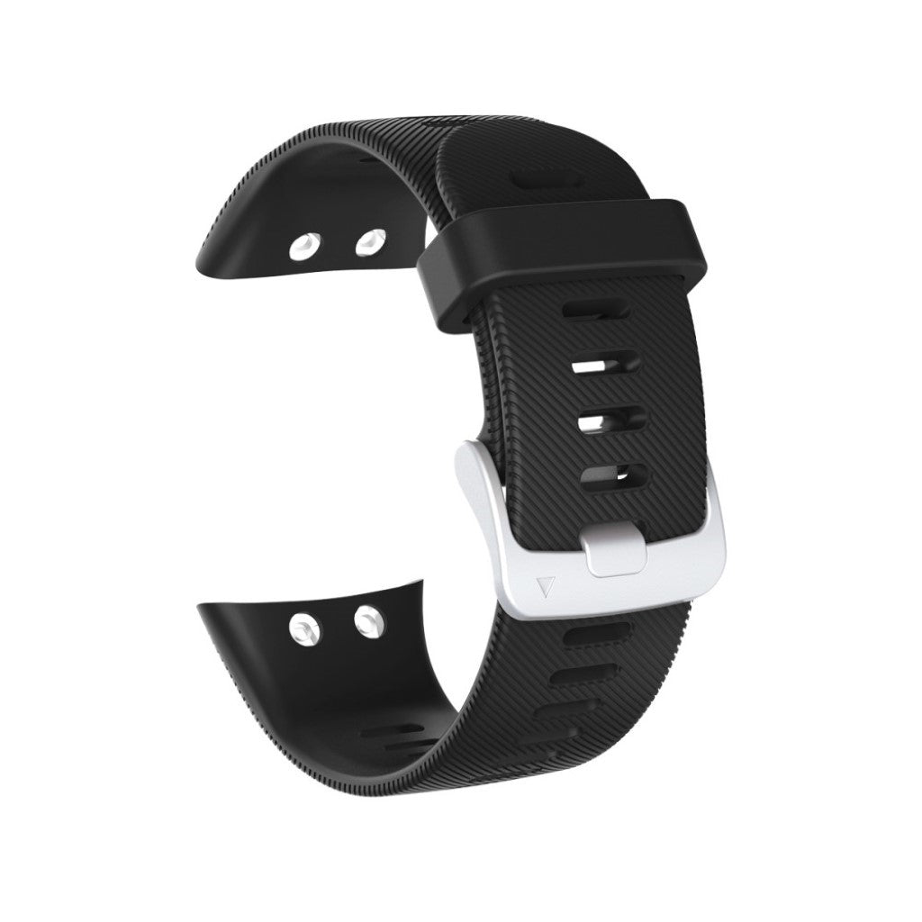 Meget komfortabel Garmin Forerunner 45 Silikone Rem - Sort#serie_2