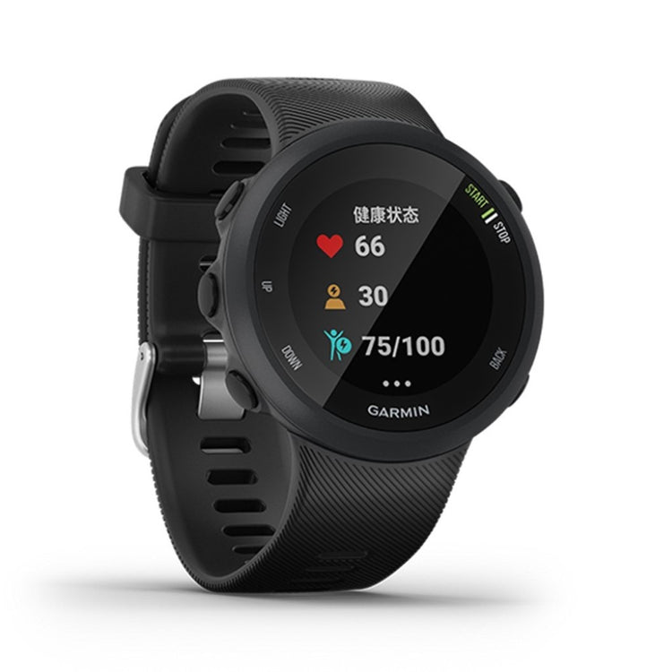Meget komfortabel Garmin Forerunner 45 Silikone Rem - Sort#serie_2