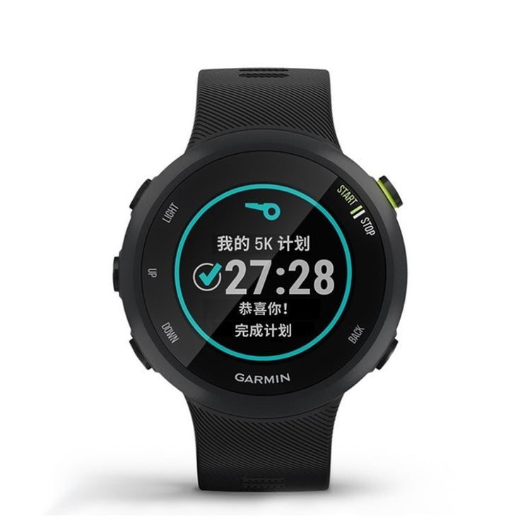Meget komfortabel Garmin Forerunner 45 Silikone Rem - Sort#serie_2
