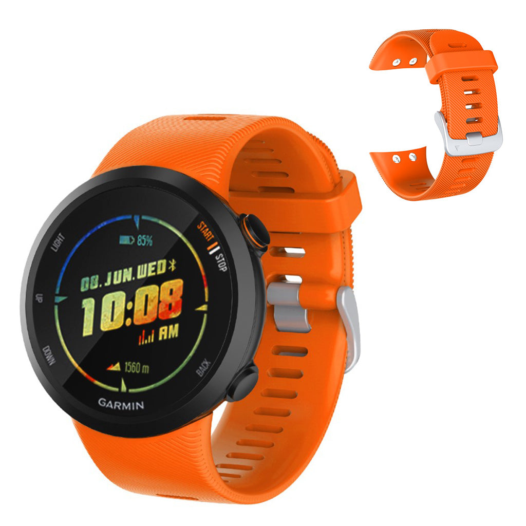Meget komfortabel Garmin Forerunner 45 Silikone Rem - Orange#serie_6