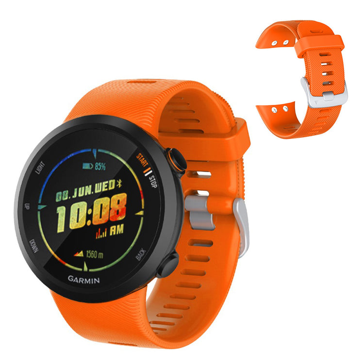 Meget komfortabel Garmin Forerunner 45 Silikone Rem - Orange#serie_6