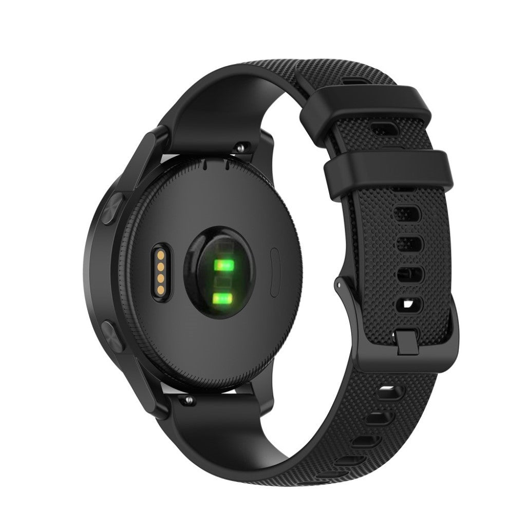 Mega nydelig Garmin Vivoactive 4 Silikone Rem - Sort#serie_1