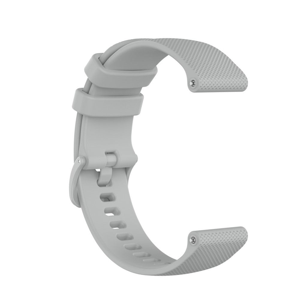 Mega nydelig Garmin Vivoactive 4 Silikone Rem - Sølv#serie_3
