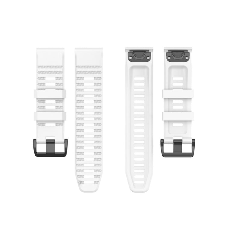 Helt vildt cool Garmin Fenix 6X Silikone Rem - Hvid#serie_2