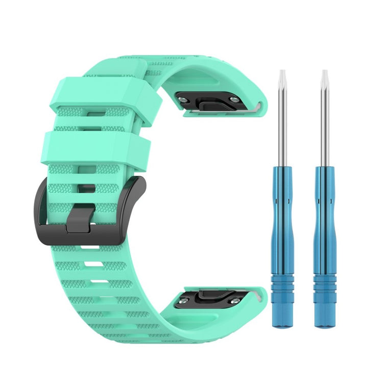 Helt vildt cool Garmin Fenix 6X Silikone Rem - Blå#serie_6