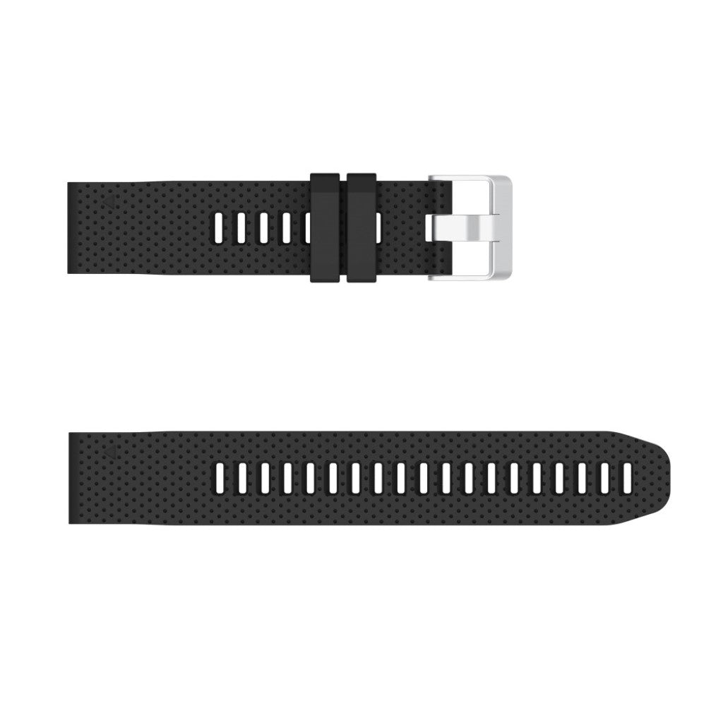 Helt vildt nydelig Garmin Fenix 6S Silikone Rem - Sort#serie_1