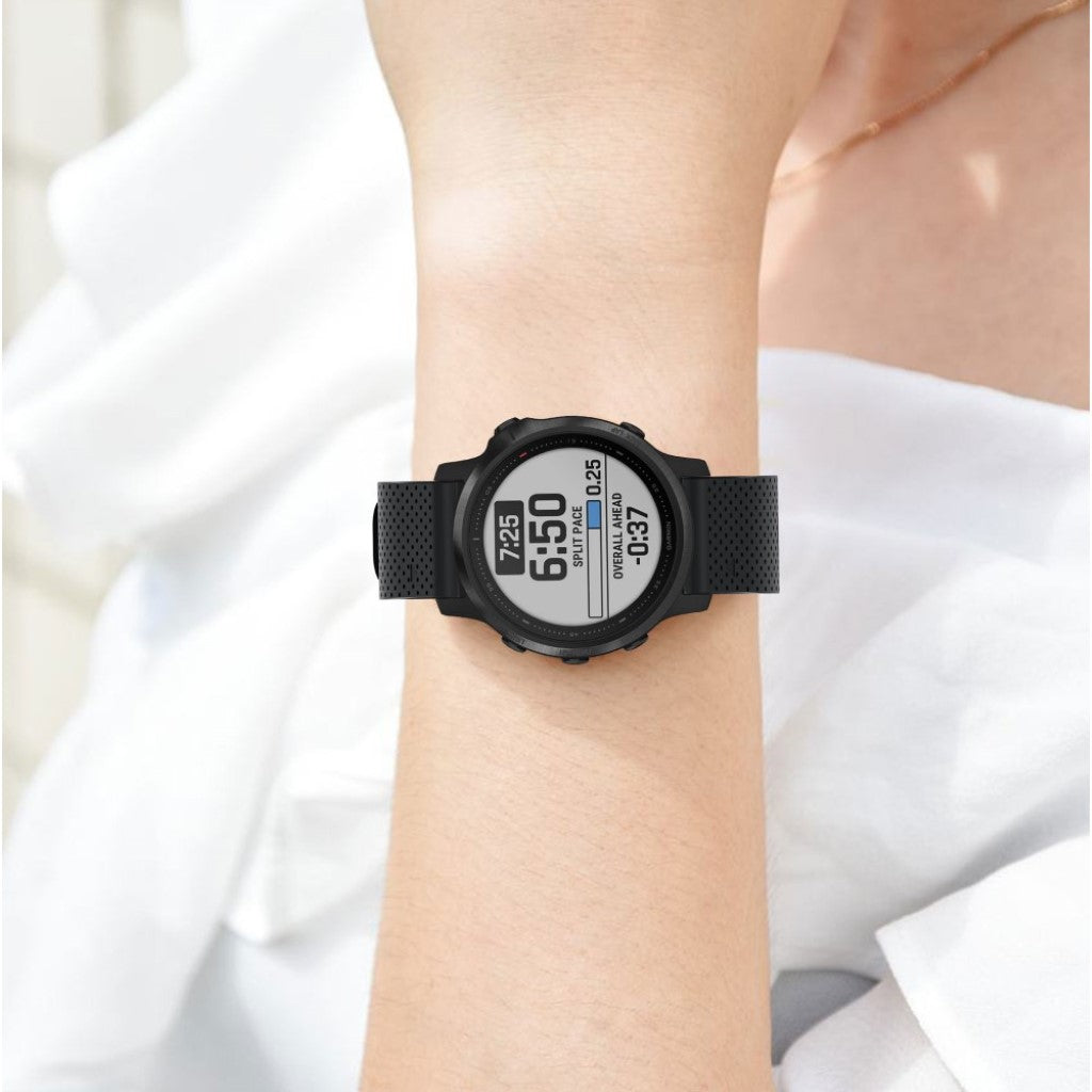 Helt vildt nydelig Garmin Fenix 6S Silikone Rem - Sort#serie_1