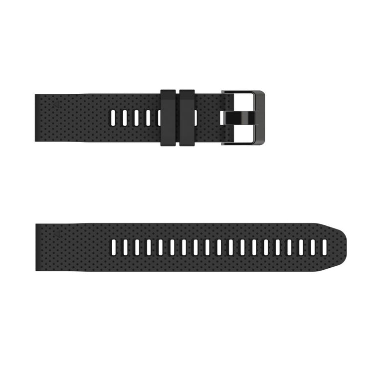Helt vildt komfortabel Garmin Fenix 6S Silikone Rem - Sort#serie_1