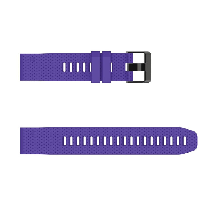 Helt vildt komfortabel Garmin Fenix 6S Silikone Rem - Lilla#serie_12