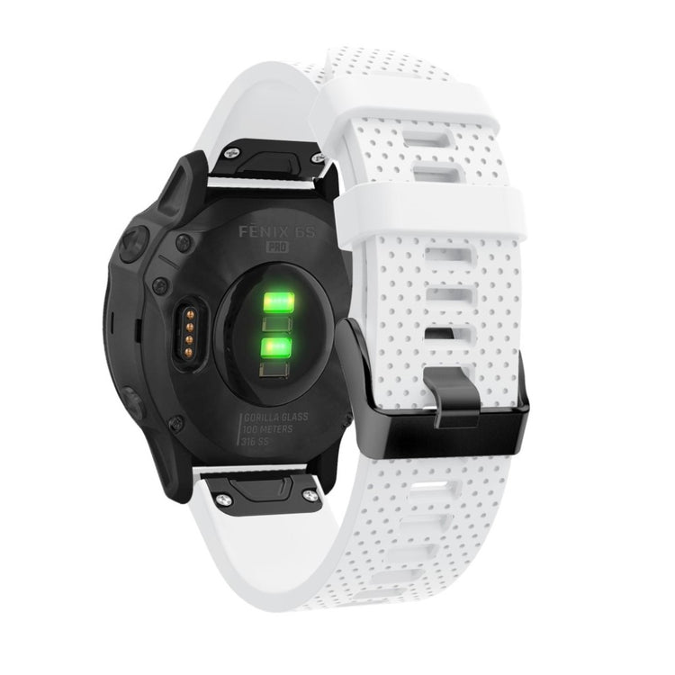 Helt vildt komfortabel Garmin Fenix 6S Silikone Rem - Hvid#serie_2