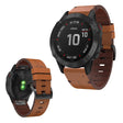 Remarkably elegant Garmin Fenix 6 Genuine Leather Strap
